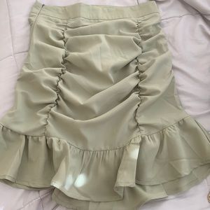 Green skirt shein